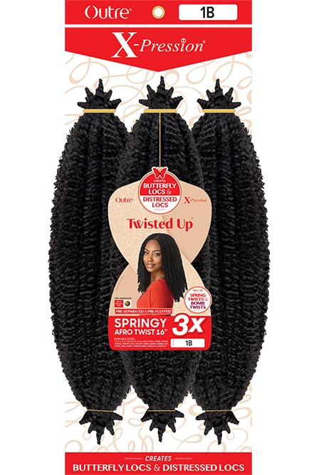 Outre X-Pression - Twisted Up - Springy Afro Twist 16" 3X