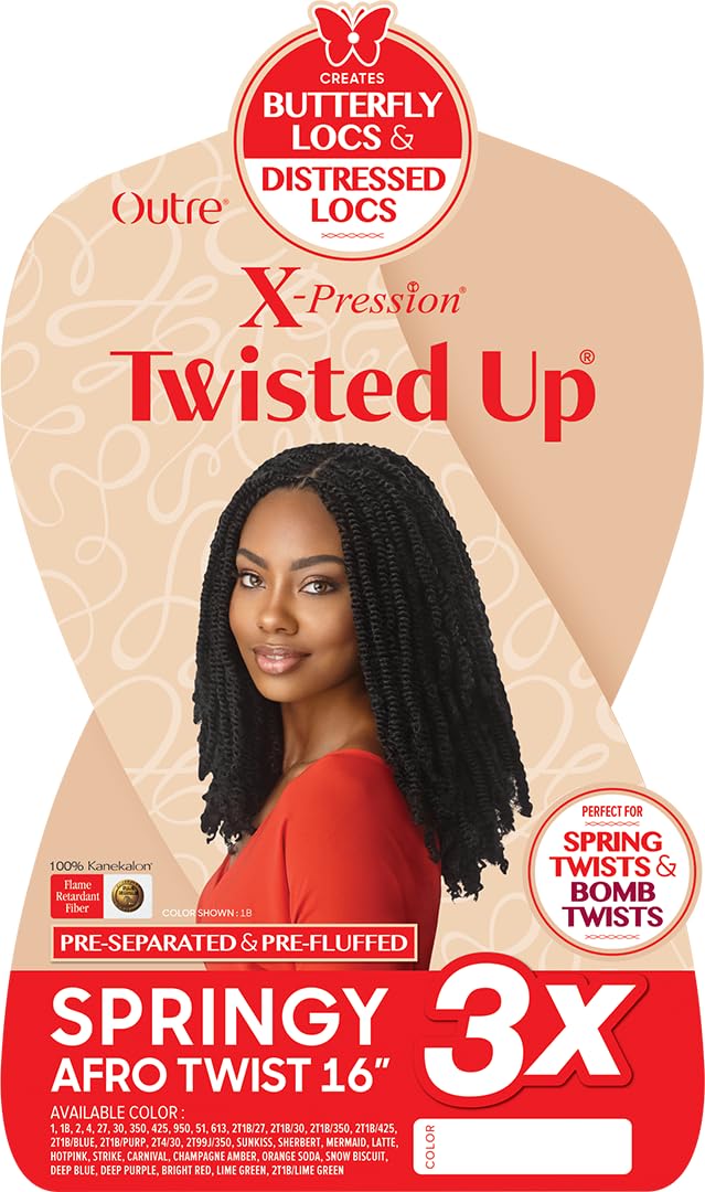 Outre X-Pression - Twisted Up - Springy Afro Twist 16" 3X