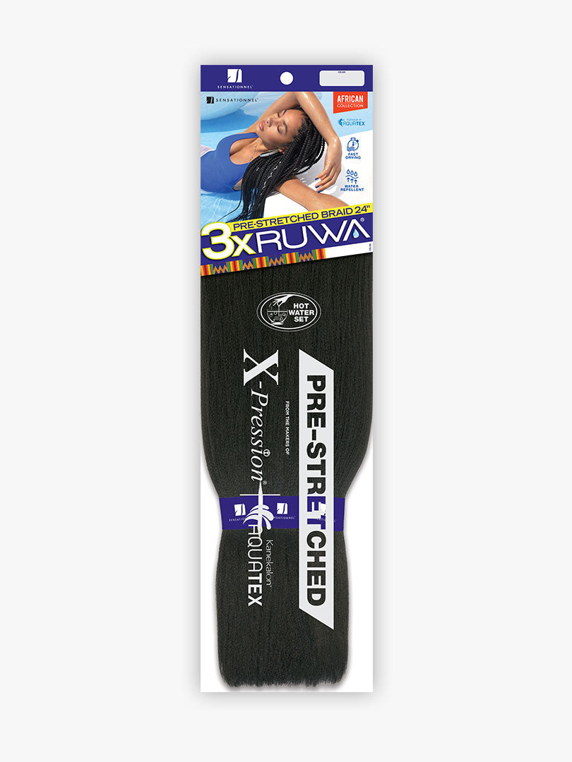Sensationnel Synthetic Hair Braids X-Pression 3X RUWA PRE-STRETCHED Braid 24"
