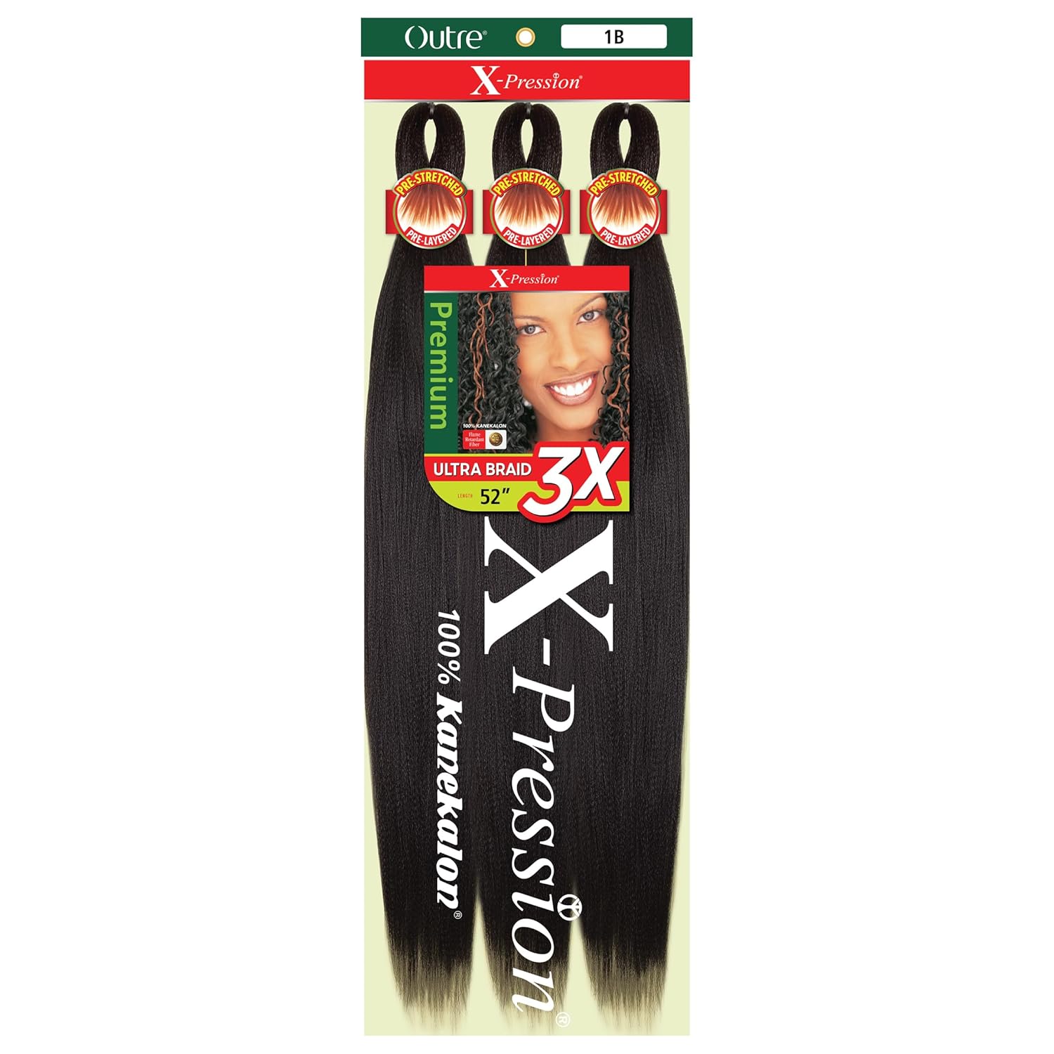 Outre X-Pression Braid Pre Stretched Braid 52" 3X